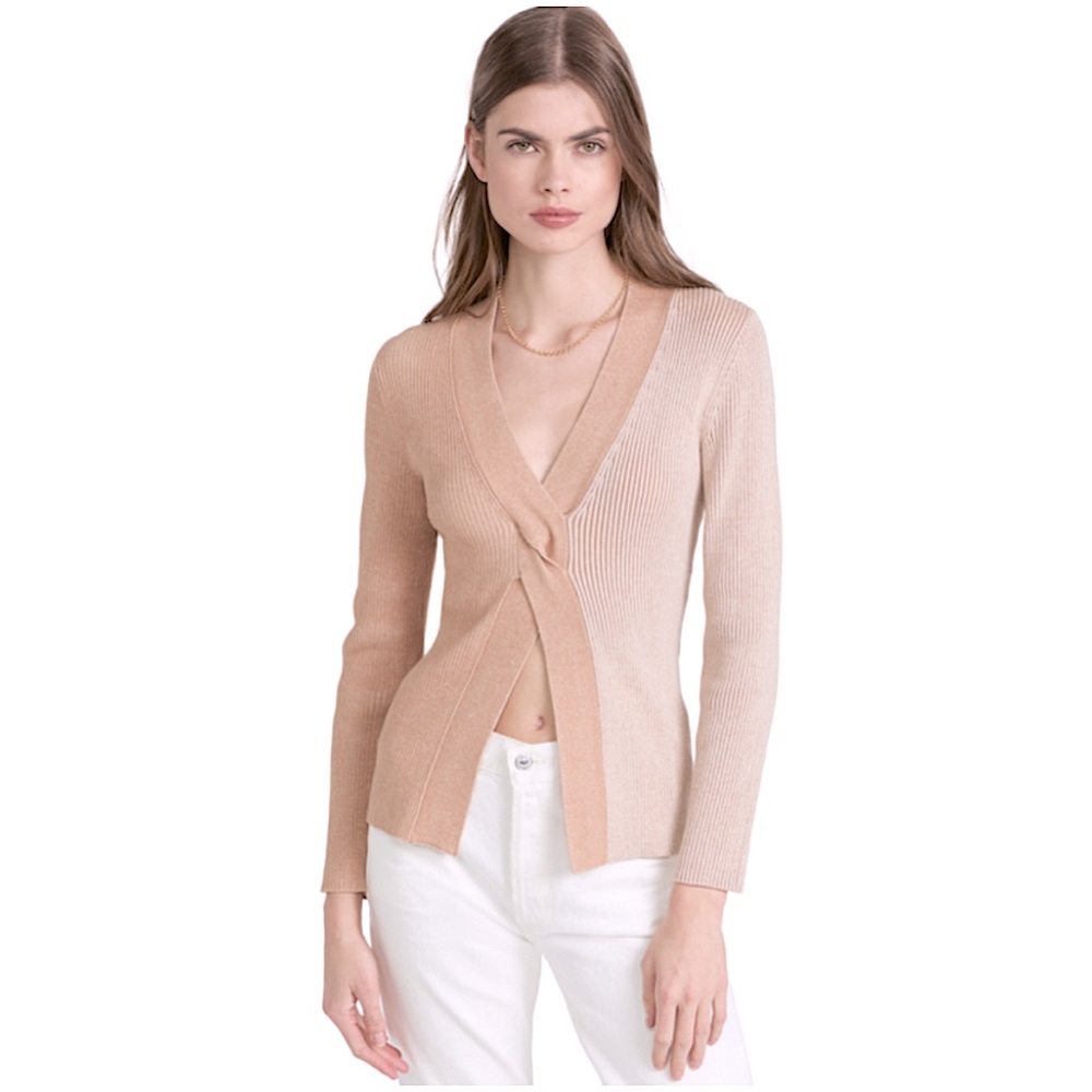NAADAM - Ribbed Twist Front Top